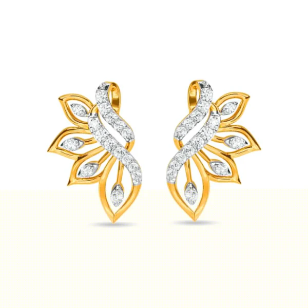 Glam Flying Kiss Diamond Ear Ring