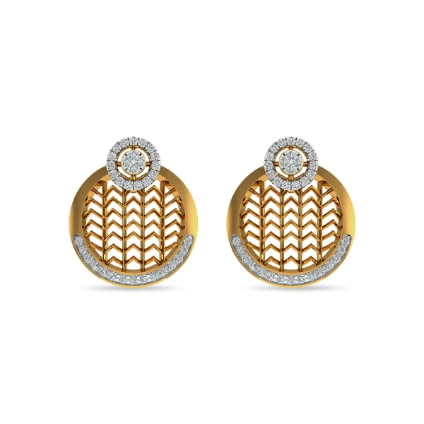 Premium Hazel Women Diamond Ear Ring