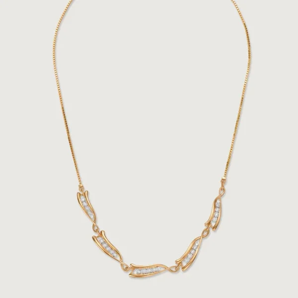 Raw Elegant Diamond Necklace